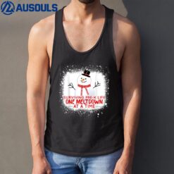 Surviving Pre-K Life One Meltdown At A Time Snowman Teacher Tank Top