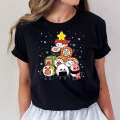 Sushi Fast Food Xmas Tree Lights Funny Santa Sushi Christmas  Ver 2 T-Shirt