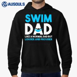 Swim Dad Like A Normal Dad But Cooler Swim Dad Definition Hoodie