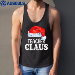 Teacher Santa Claus Christmas Funny Matching Costume Tank Top