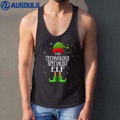 Technology Specialist Elf Funny Family Matching Christmas Tank Top