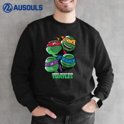 Teenage Mutant Ninja Turtles Large Character Faces Sweatshirt