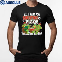 Teenage Mutant Ninja Turtles Pizza For Christmas T-Shirt