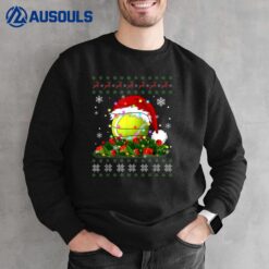 Tennis Christmas Pajama Lights Sport Lover Sweatshirt