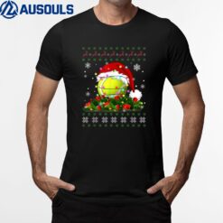 Tennis Christmas Pajama Lights Sport Lover T-Shirt