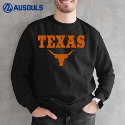 Texas TX American Bull United States Font  Ver 2 Sweatshirt