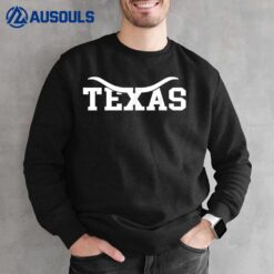 Texas USA Bull American Font  Ver 2 Sweatshirt