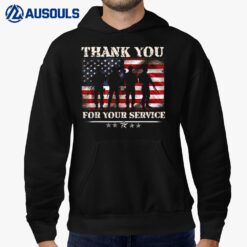 Thank You For Your Service American Flag Veterans Day Ver 1 Hoodie