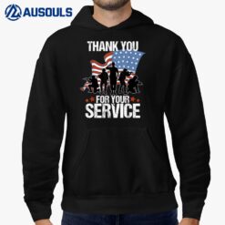 Thank You For Your Service American Flag Veterans Day Ver 2 Hoodie