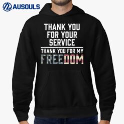 Thank You For Your Service Patriotic Veteran's Day Cool Hoodie