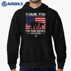 Thank You For Your Service Patriotic Veterans Day Hoodie