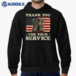 Thank You For Your Service Veteran US Flag Veterans Day Hoodie