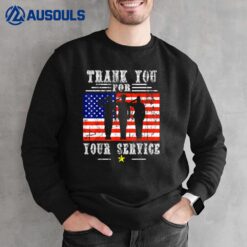 Thank You For Your Services Patriotic - Veterans Day Sweatshirt