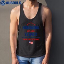 Thank You Veterans Day For man girls Honoring All Who Served Tank Top