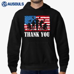 Thank You! Veterans Day & Memorial Day Partiotic Military Hoodie