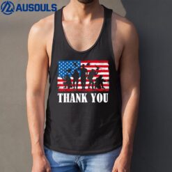 Thank You! Veterans Day & Memorial Day Partiotic Military Tank Top