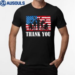 Thank You! Veterans Day & Memorial Day Partiotic Military T-Shirt