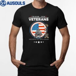 Thank You Veterans Honoring Those Who Served Patriotic Flag Ver 2 T-Shirt