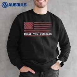 Thank You for your Service American Flag Patriotic Veterans Sweatshirt