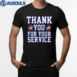 Thank You for your Service Patriotic American Veterans Day T-Shirt