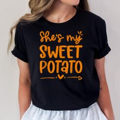 Thanksgiving Matching Couple She's My Sweet Potato I Yam T-Shirt