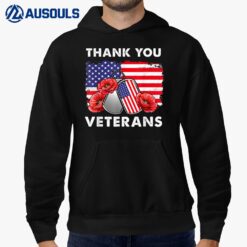 Thank you veterans combat boots poppy flower veteran day Ver 2 Hoodie