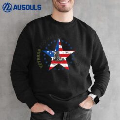 Thank you veterans combat boots veterans day American flag Sweatshirt