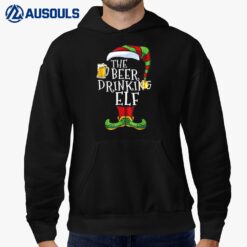 The Beer Drinking ELF Lover Funny Family Pajama Christmas Hoodie