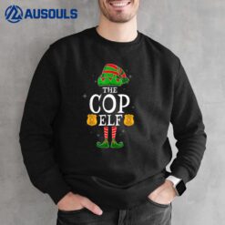 The Cop Elf Group Matching Family Christmas Police Officer Sweatshirt