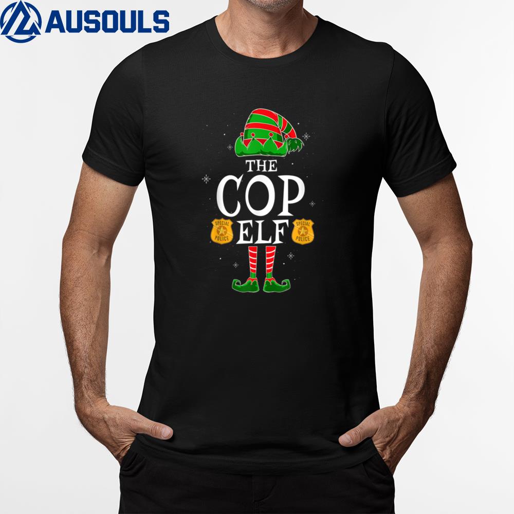 The Cop Elf Group Matching Family Christmas Police Officer T-Shirt Hoodie Sweatshirt For Men Women
