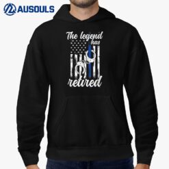 The Legend Has Retired Police Officer Retirement Vintage Hoodie