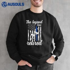 The Legend Has Retired Police Officer Retirement Vintage Sweatshirt