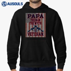 The Men The Myth The Veteran  Papa Veteran Hoodie