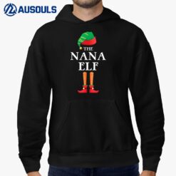 The Nana Elf Christmas Matching Family Funny Pajama Pj Xmas Hoodie
