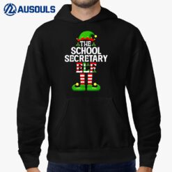 The School Secretary Elf Shirt Christmas Family Matching Hoodie