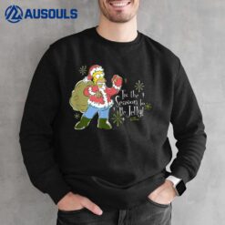 The Simpsons Christmas Homer Tis The Jelly Season! Sweatshirt