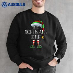 The Softball Elf Shirt Matching Family Christmas Elf Sweatshirt