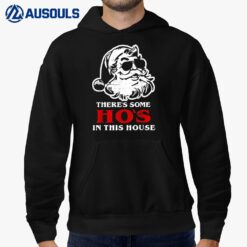 There's Some Hos In This House Retro Santa Claus Christmas Hoodie