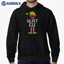 The Sassy ELF Funny Christmas Matching Family Pajama Hoodie