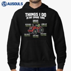 Things I do in my Spare Time Tractor Farming Barn Cattle Hoodie