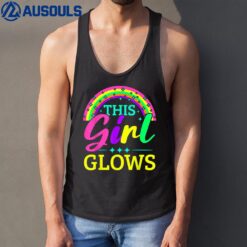 This Girl Glows Neon Lights Glow Party Lover Tank Top