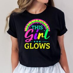This Girl Glows Neon Lights Glow Party Lover T-Shirt