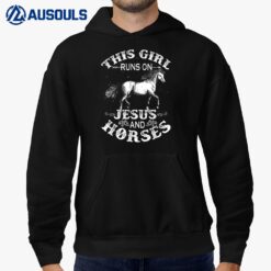 This Girl Runs On Jesus And Horses Horse Riding Equestrian_1 Hoodie