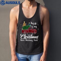 This Is My Christmas Movie Watching Tree Truck Plaid Tank Top