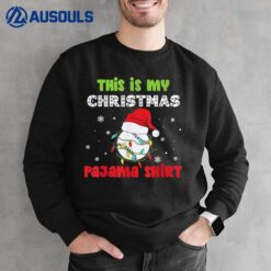 This Is My Christmas Pajama Baseball Funny Christmas Sweatshirt