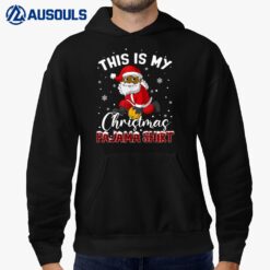 This Is My Christmas Pajama Black African American Santa Hoodie