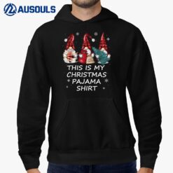 This Is My Christmas Pajama Buffalo Plaid Gnome Family Hoodie