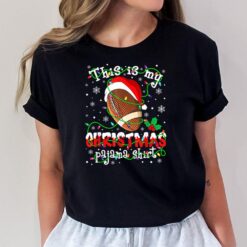 This Is My Christmas Pajama Football lovers Xmas Lights T-Shirt