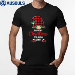 This Is My Christmas Pajama  Gnome Christmas Red Plaid T-Shirt