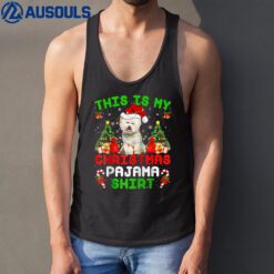 This Is My Christmas Pajama Shirt Bichon Frise Dog Christmas Tank Top